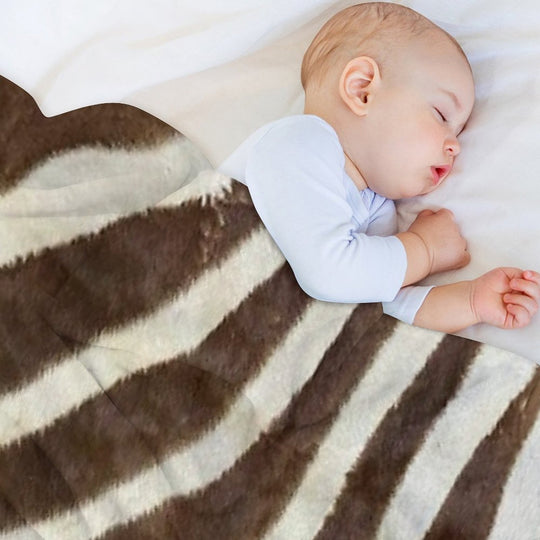 Furry Zebra Butt Photo Durable Throw Blanket