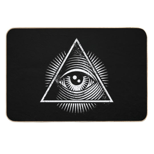 All Seeing Eye  Easy To Clean Bath Mat