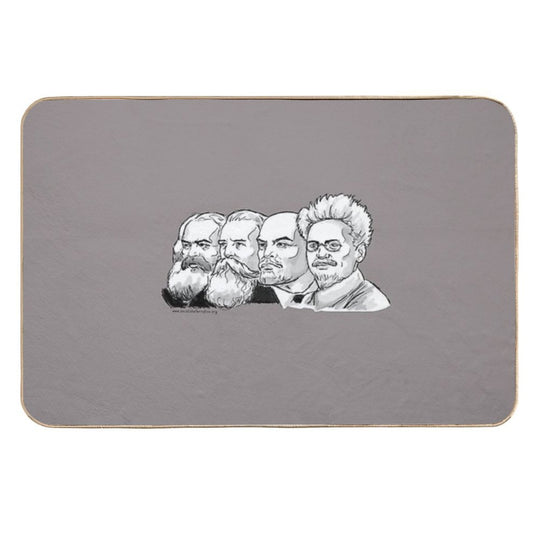 Marx, Engels, Lenin, Trotsky  Fade-Resistant Bath Mat