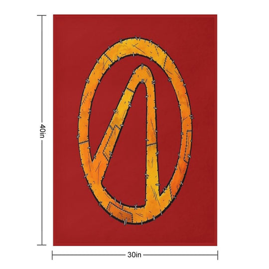 Vault Symbol Stitched - Borderlands Velvety-soft Throw Blanket