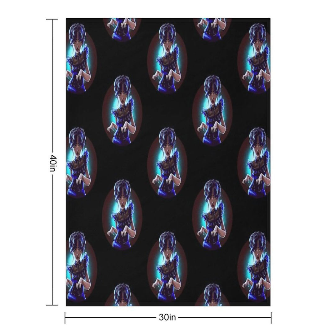 Wednesday Addams Darker Lightweight Throw Blanket