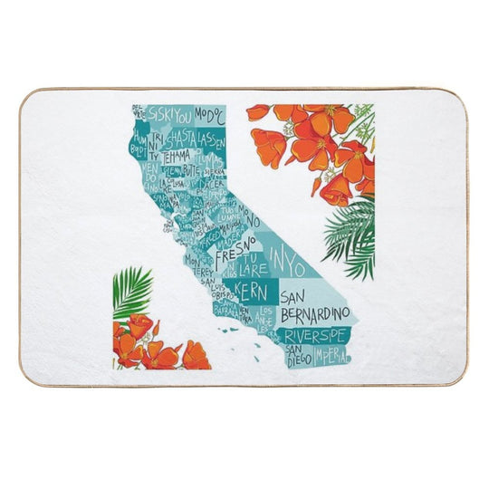 Beauty California  Repositionable Bath Mat