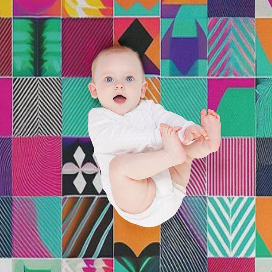 Geometric Shapes - Raloel All-season Throw Blanket