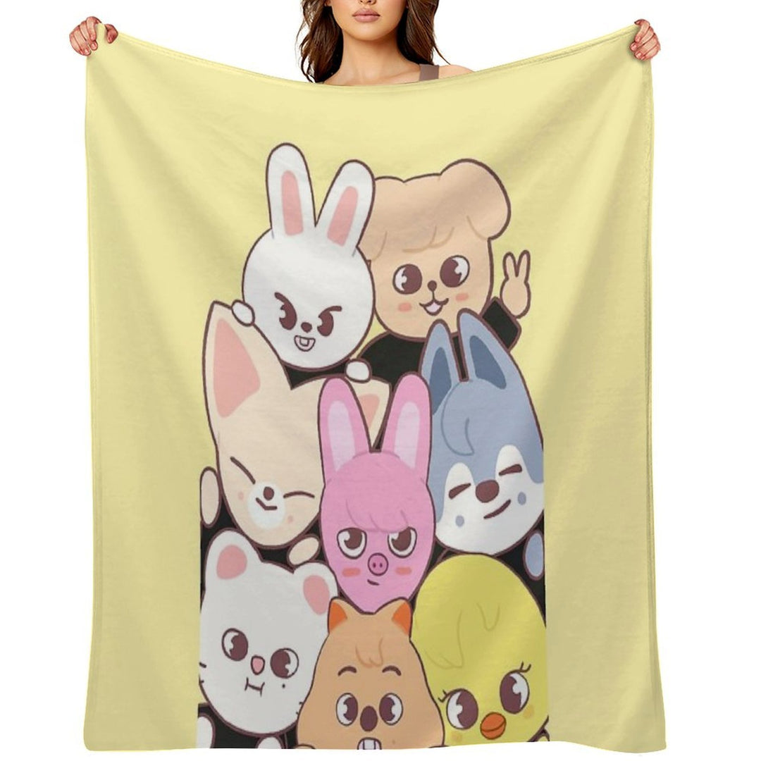 Stray Kids - Skzoo Wrinkle-free Throw Blanket
