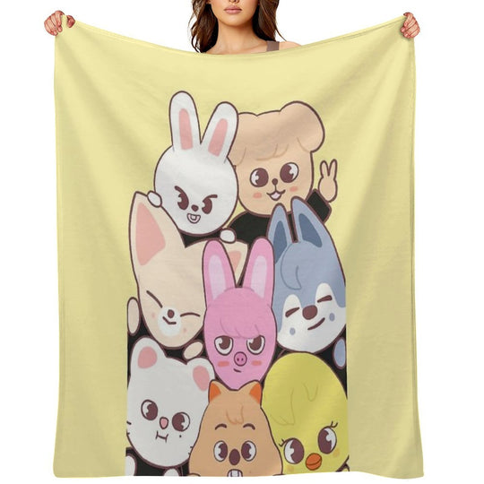Stray Kids - Skzoo Wrinkle-free Throw Blanket