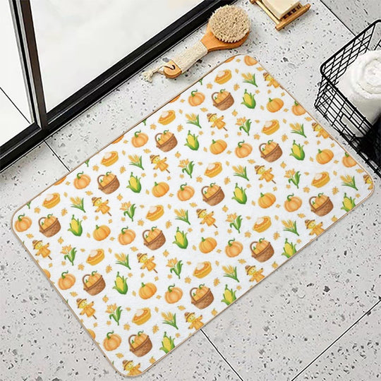 Thanksgiving Day  Dirt-Trapping Bath Mat