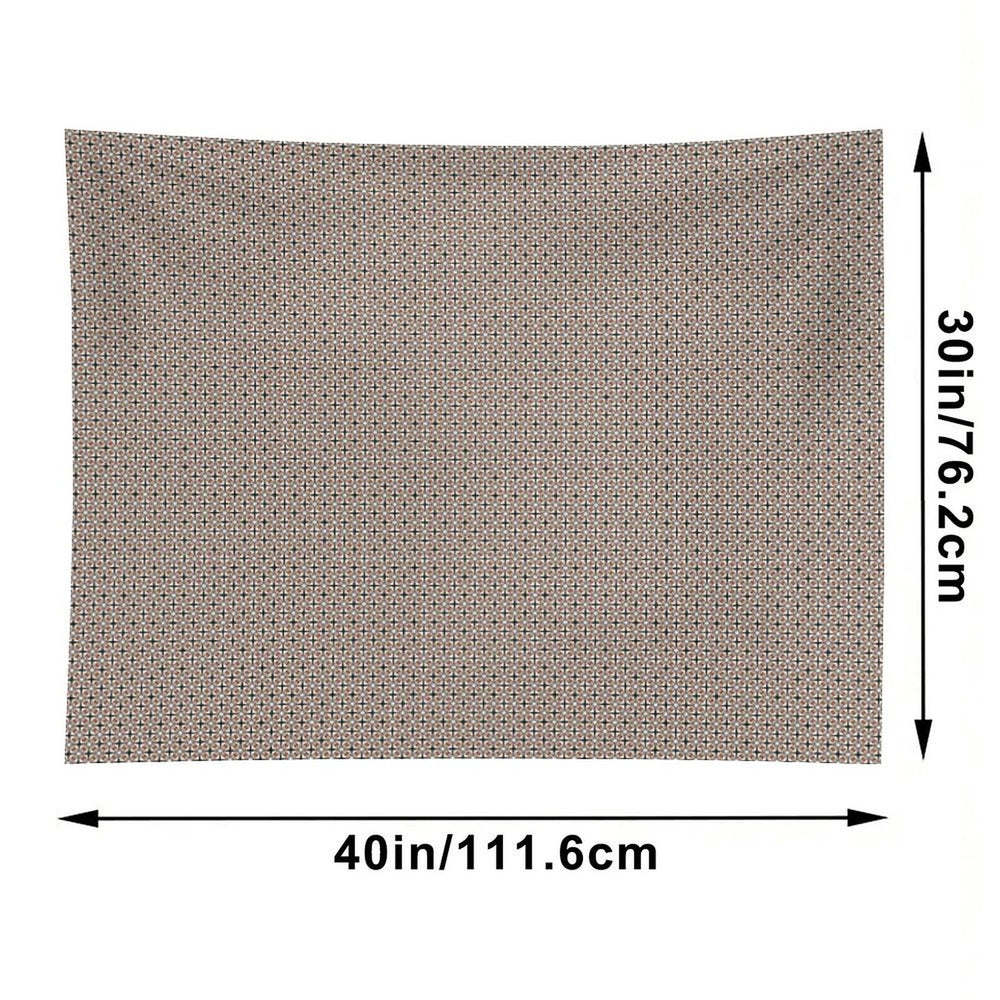 Earth Tones Diamonds And Crosses Tapestry