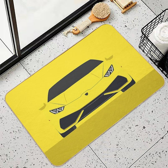 Huracan - Vector Drawing  Rapid-Drying Bath Mat