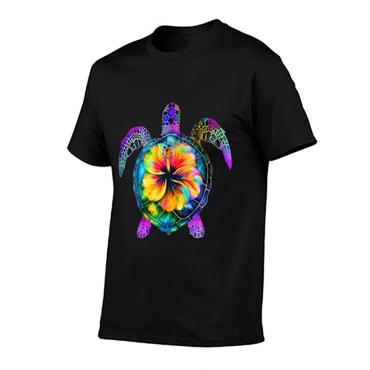 Hawaiian Tie Dye Sea Turtle Cute Hawaii For Men And Women  Graphic-printed T-Shirt