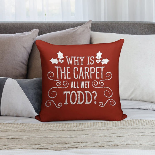 Christmas Vacation Todd And Margo Quote by Kelly Design Company Soft Multiple Sizes Throw Pillow