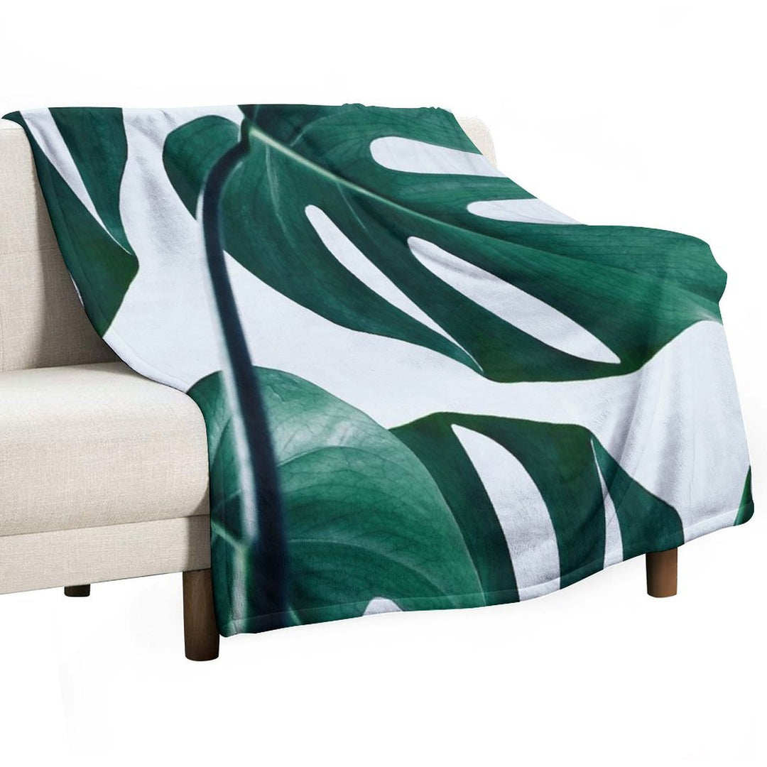 Monstera #redbubble #artprints Quick-dry Throw Blanket