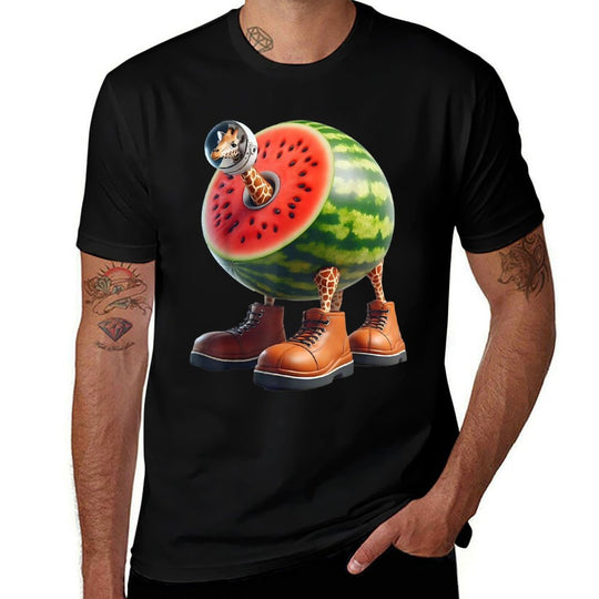 Italian Brainrot AI-Generated Character Giraffa Celeste  Eco-friendly Material T-Shirt