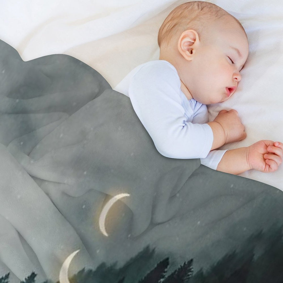 Moon Ride Compact Throw Blanket