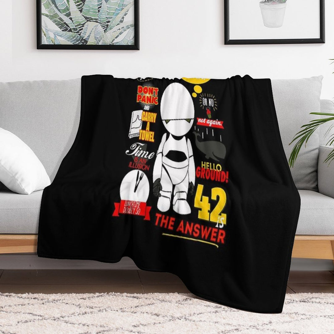 Hitchhikers Guide To The Galaxy 1 Travel-friendly Throw Blanket