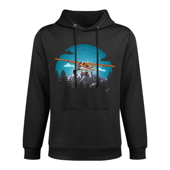&#34;Twilight Flight&#34;  Bushplane Airplane Flying Pilot Colorfast Hoodie