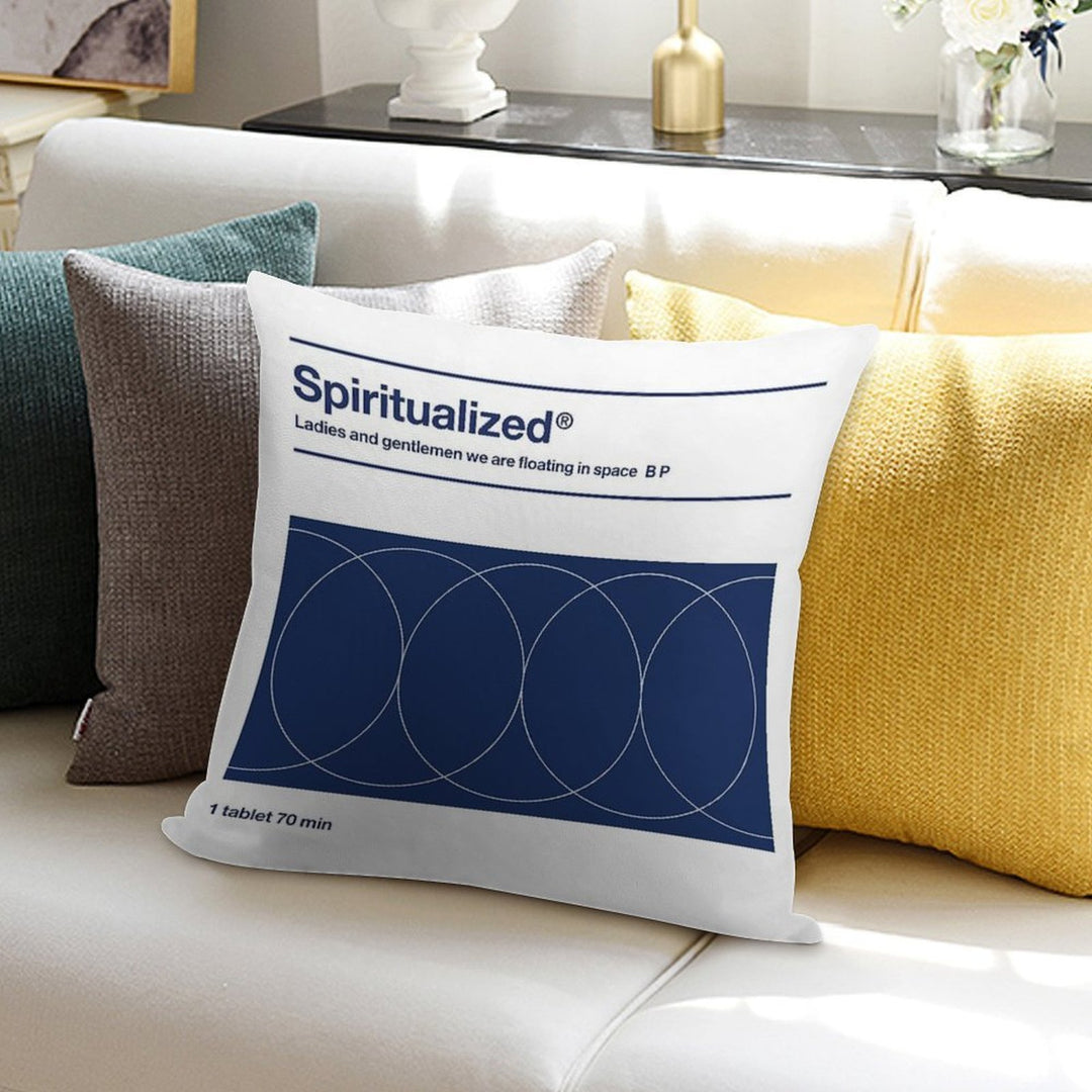 Spiritualized - Ladies And Gentlemen We Are Floating in Space Soft Short Plush Fabric Throw Pillow