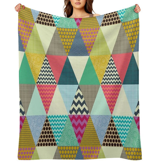 New York Beauty Triangles Travel-friendly Throw Blanket