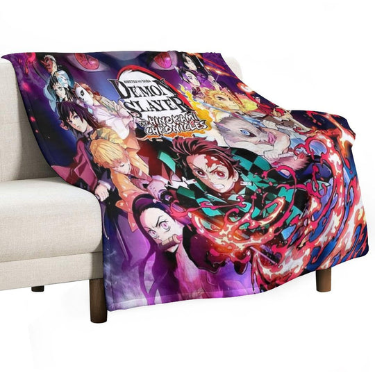 Demon Poster Durable Throw Blanket