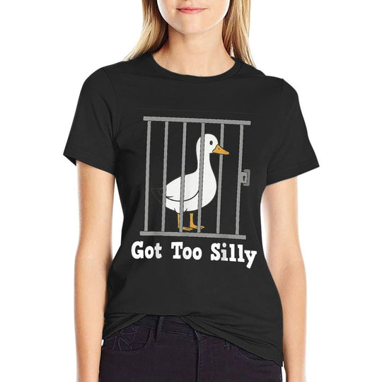 Funny Duck Meme Got Too Silly Humor Gifts for Men Women Kid  Odor-resistant T-Shirt