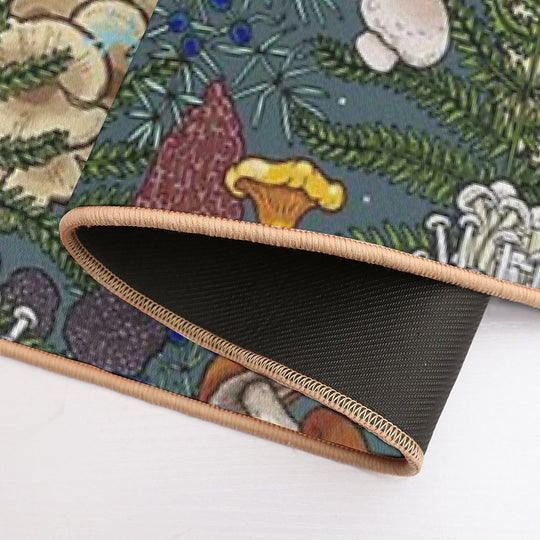 Mushroom Forest  Fade-Resistant Bath Mat