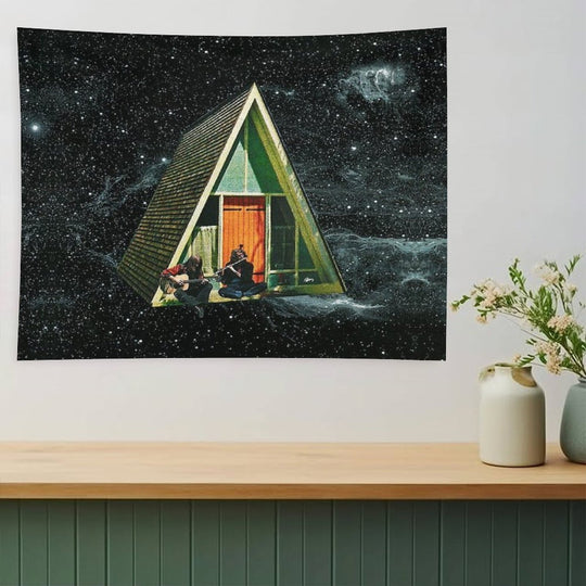 A House in Space Tapestry