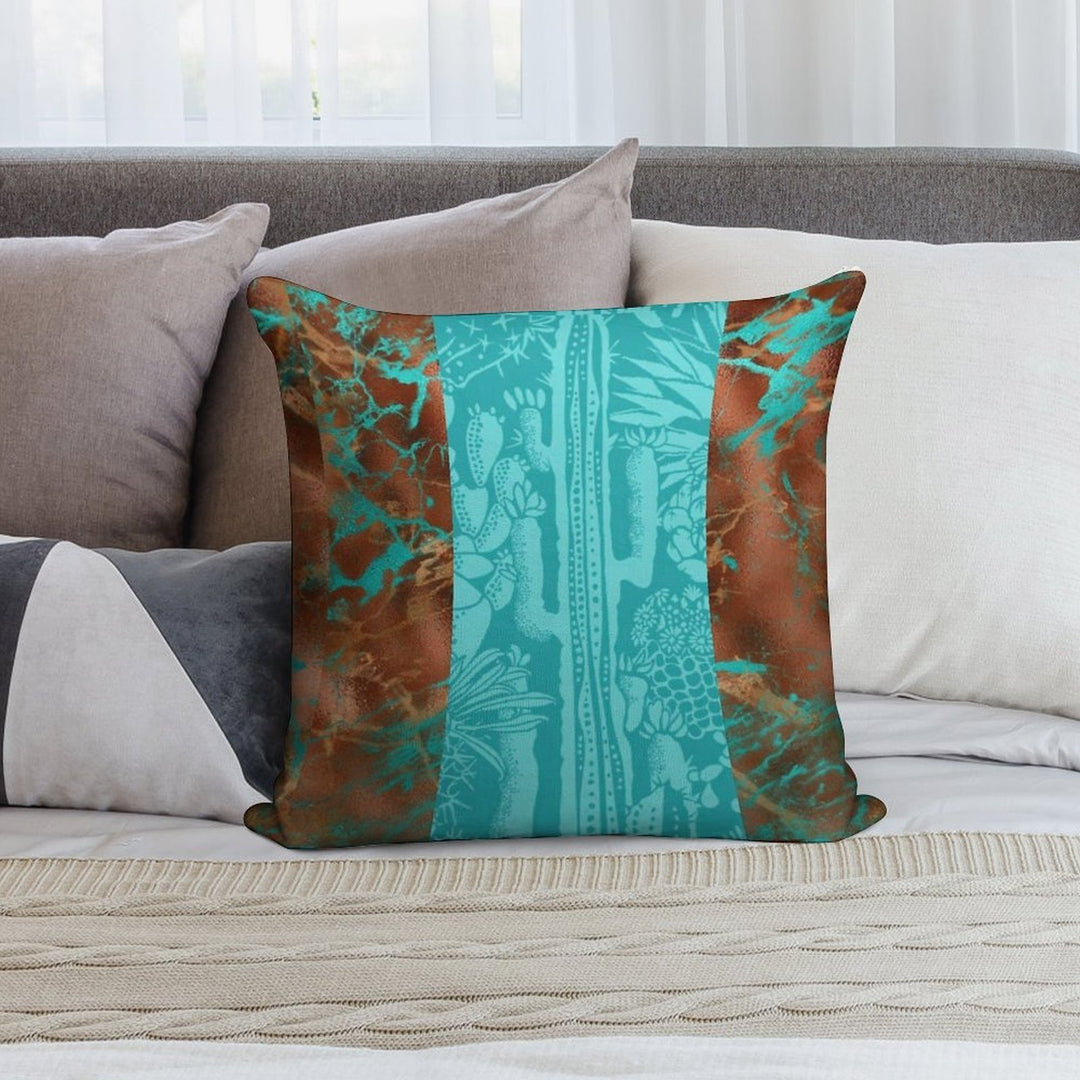 Distressed Cactus Soft Style Accent Throw Pillow