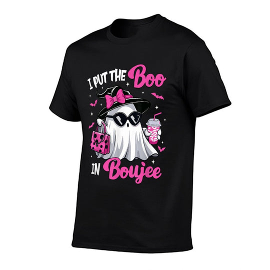 Boujee Boo Jee Spooky Ghost Pink Halloween Pumpkin Costumes  Odor-resistant T-Shirt