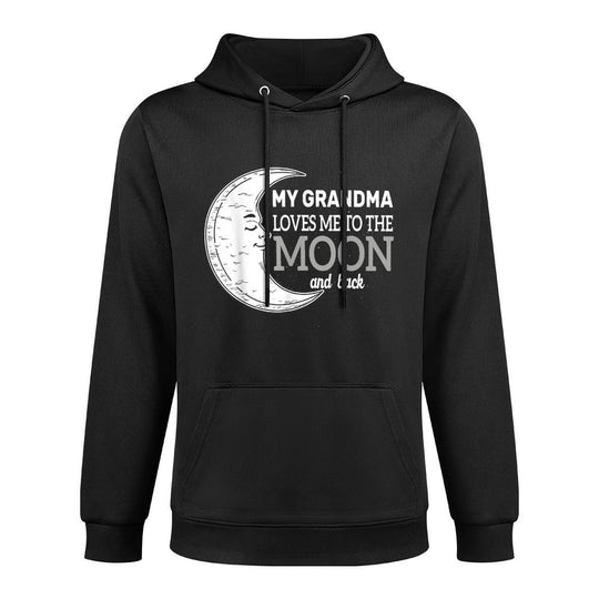My Grandma Loves Me To The Moon And Back Kids Girl Boy Durable Construction Hoodie