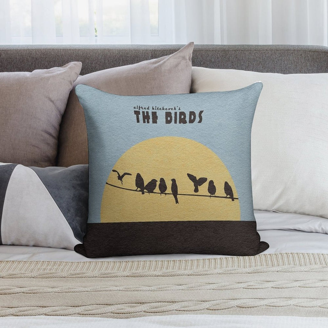 The Birds Soft Decorative Cover Throw Pillow