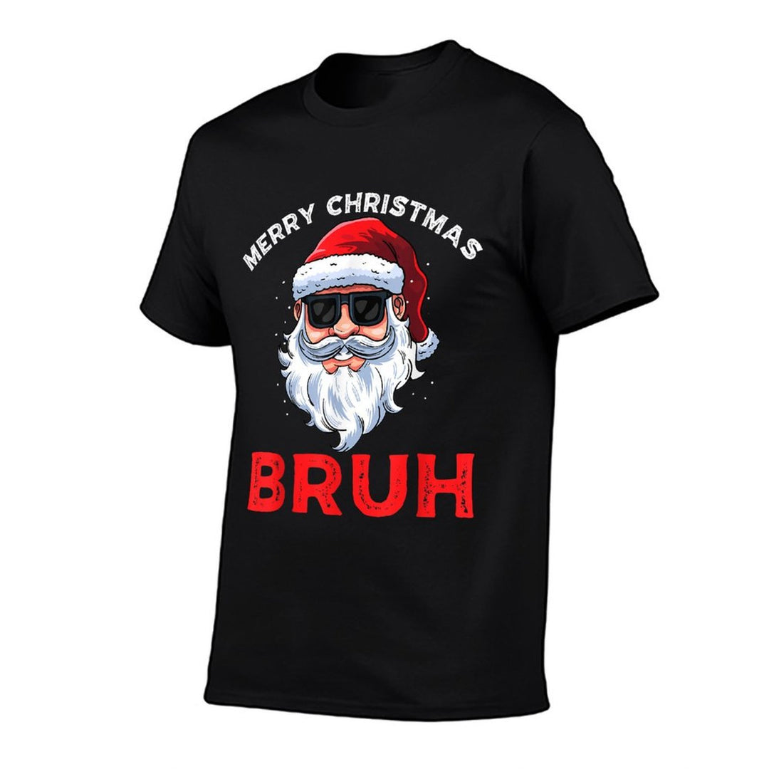 Merry Christmas Bruh Meme Funny Saying for Brother Boys Men  Quick-drying T-Shirt