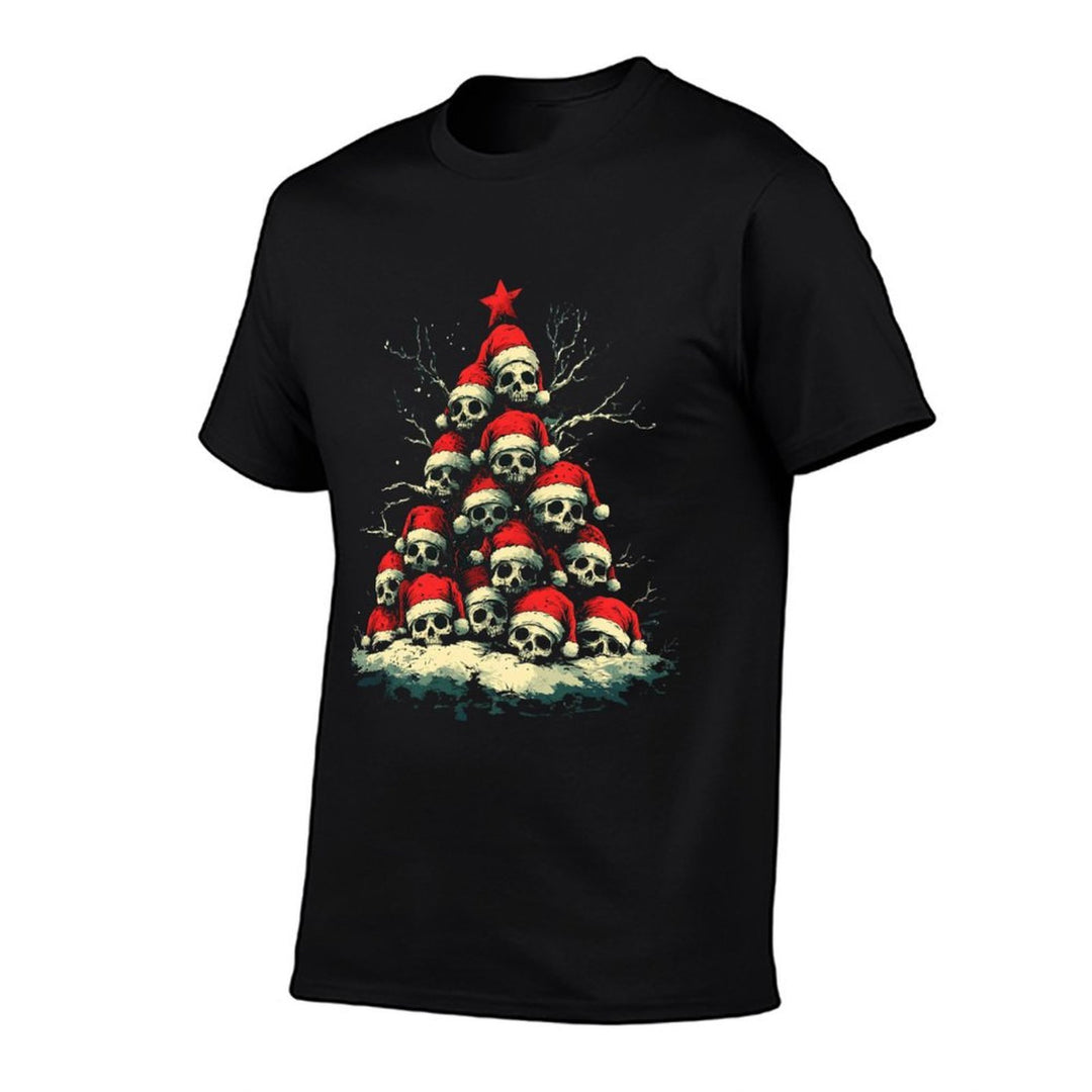 Goth Santa Skull Christmas Tree  Relaxed-fit T-Shirt