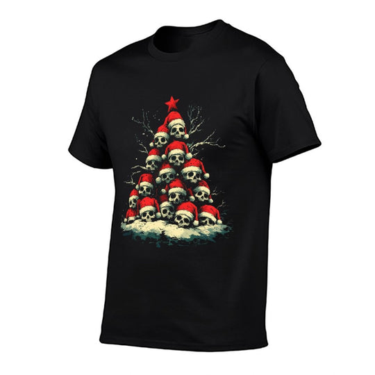 Goth Santa Skull Christmas Tree  Relaxed-fit T-Shirt