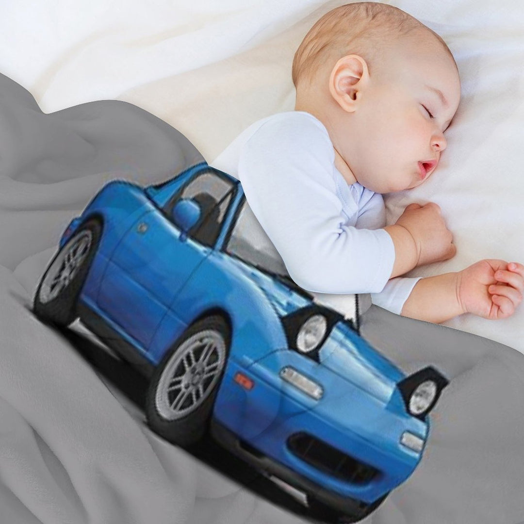 Mx5  Miata NA MK1 Illustration Easy Care Throw Blanket