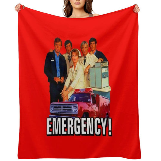 Retro Vintage 70s EMERGENCY! Cast Tribute Multi-functional Throw Blanket
