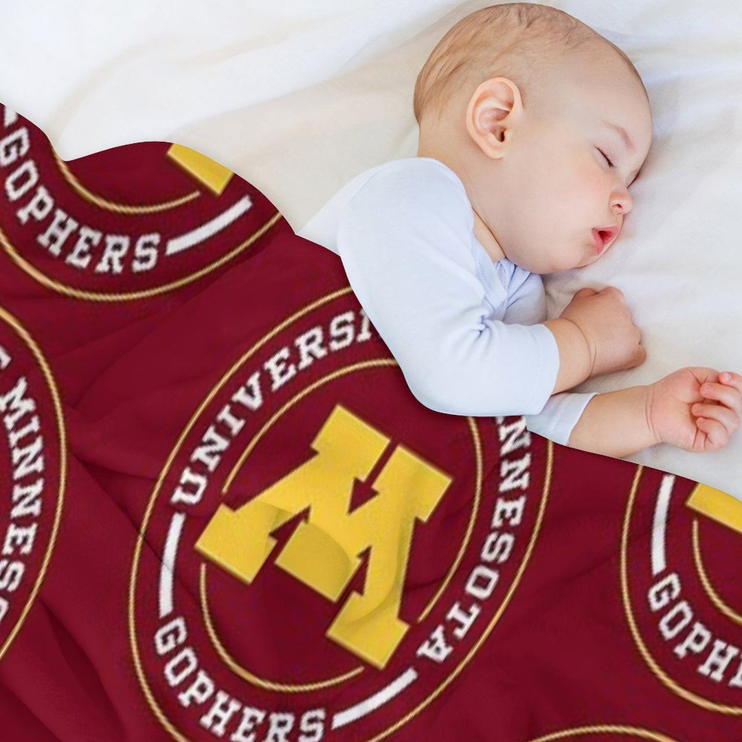 Gophers - Circle Design Eco-conscious Throw Blanket