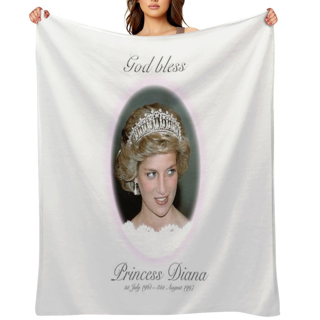 God Bless Princess Diana - Remembrance Comfort Throw Blanket