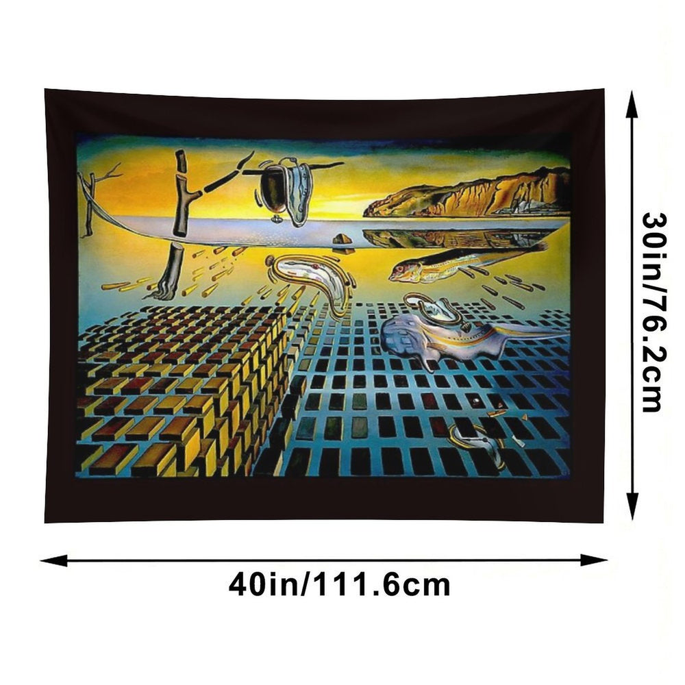 DISINTEGRATION  Vintage Abstract Painting Print Tapestry