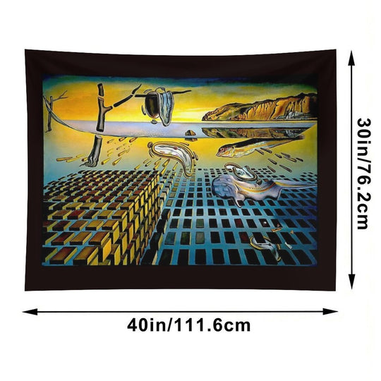 DISINTEGRATION  Vintage Abstract Painting Print Tapestry