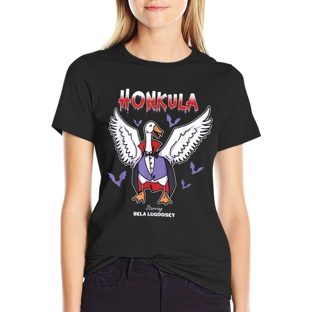 Honkula Funny Vampire Halloween Goose Meme Honkus Ponkus  Fade-proof Color T-Shirt