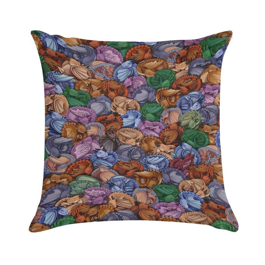 Let Sleeping Dragons Snooze Soft Anti-Pilling Throw Pillow