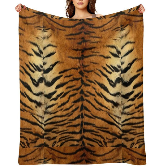 Tiger Pattern Lover Anti-pilling Throw Blanket