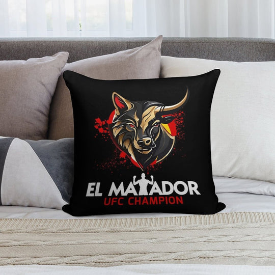 Ilia Topuria El Matador UFC Champion Soft Luxury Feel Throw Pillow