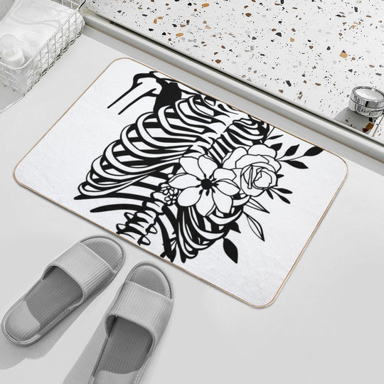 Skeleton Torso Durable Bath Mat