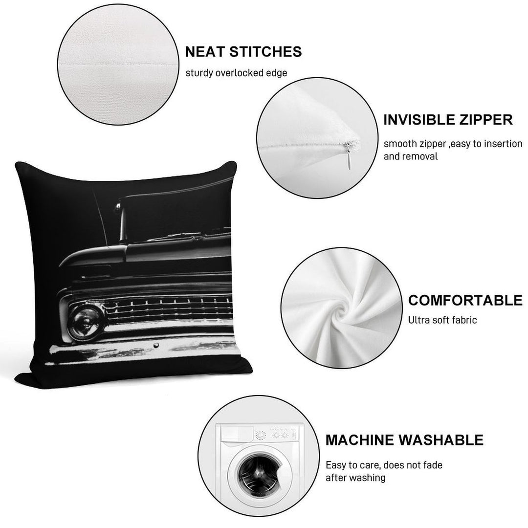 1963 Chevrolet C-10, Apache Pickup Soft Bedroom Essential Throw Pillow