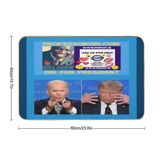 Professor Doctor Joseph Chikelue Obi  Independent  Design J  Obi For President  Ireland  Irish Presidential Election News.  Easy To Clean Bath Mat