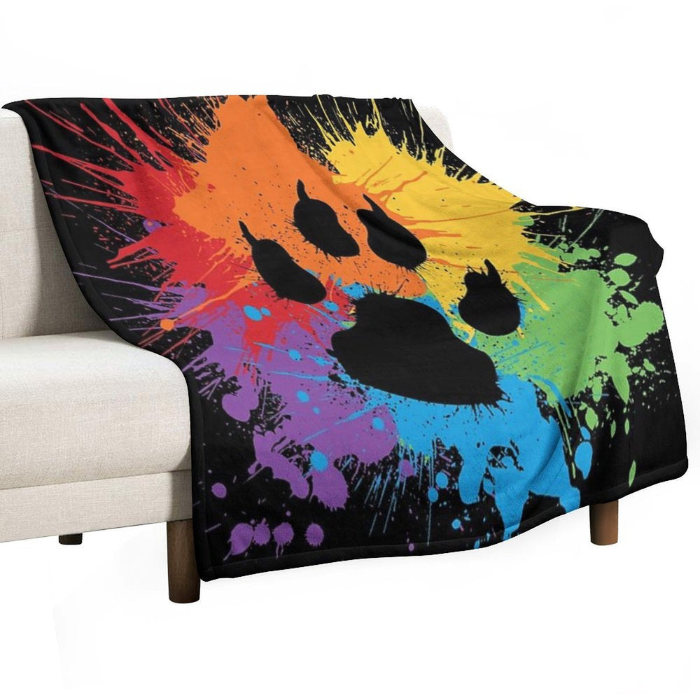 Paw Pride Dark 2019 Sustainable Throw Blanket