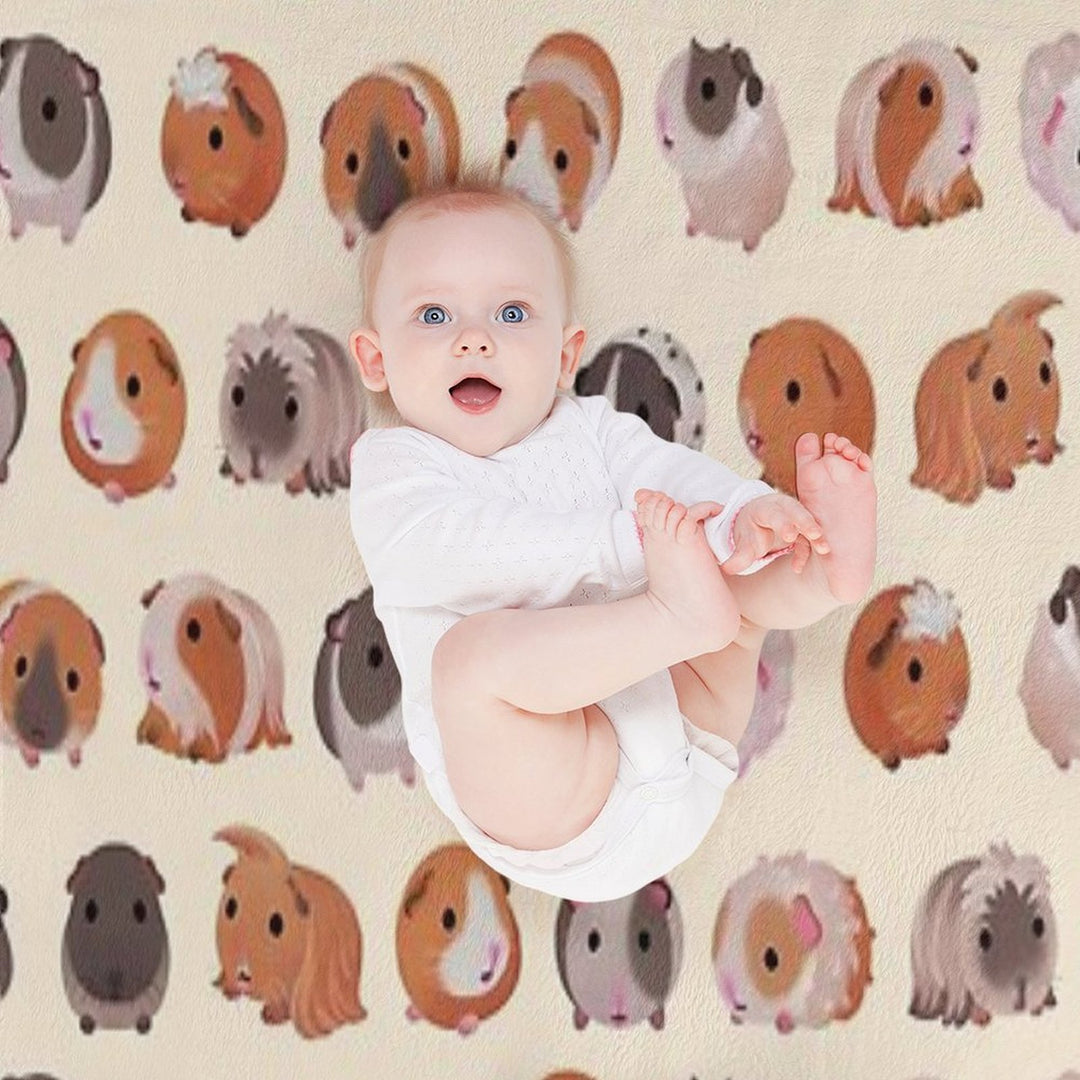 Guinea Pig Day - Bright Anti-pilling Throw Blanket