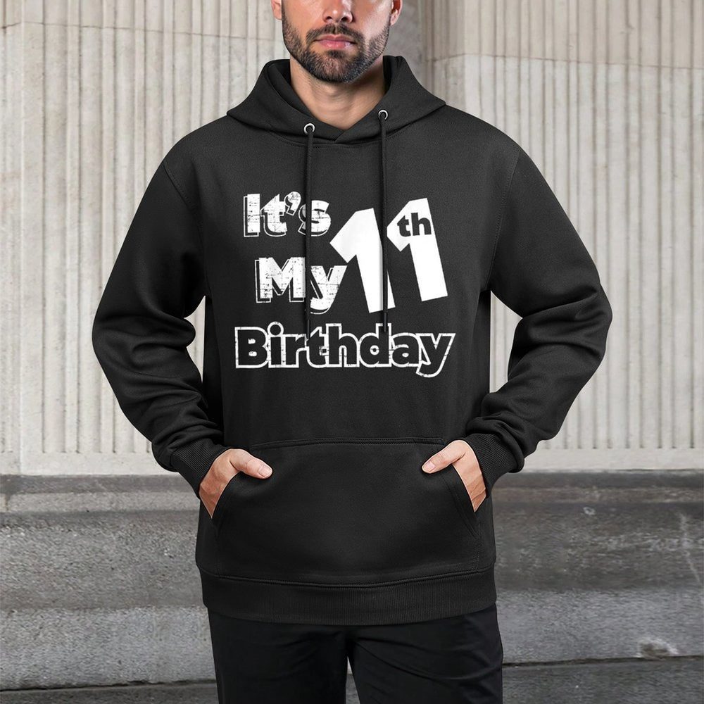 I´m 11 Years Old And It´s My 11th Birthday Kangaroo Pocket Hoodie