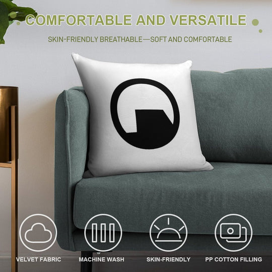 Black Mesa Logo Soft Decorative Cover Throw Pillow