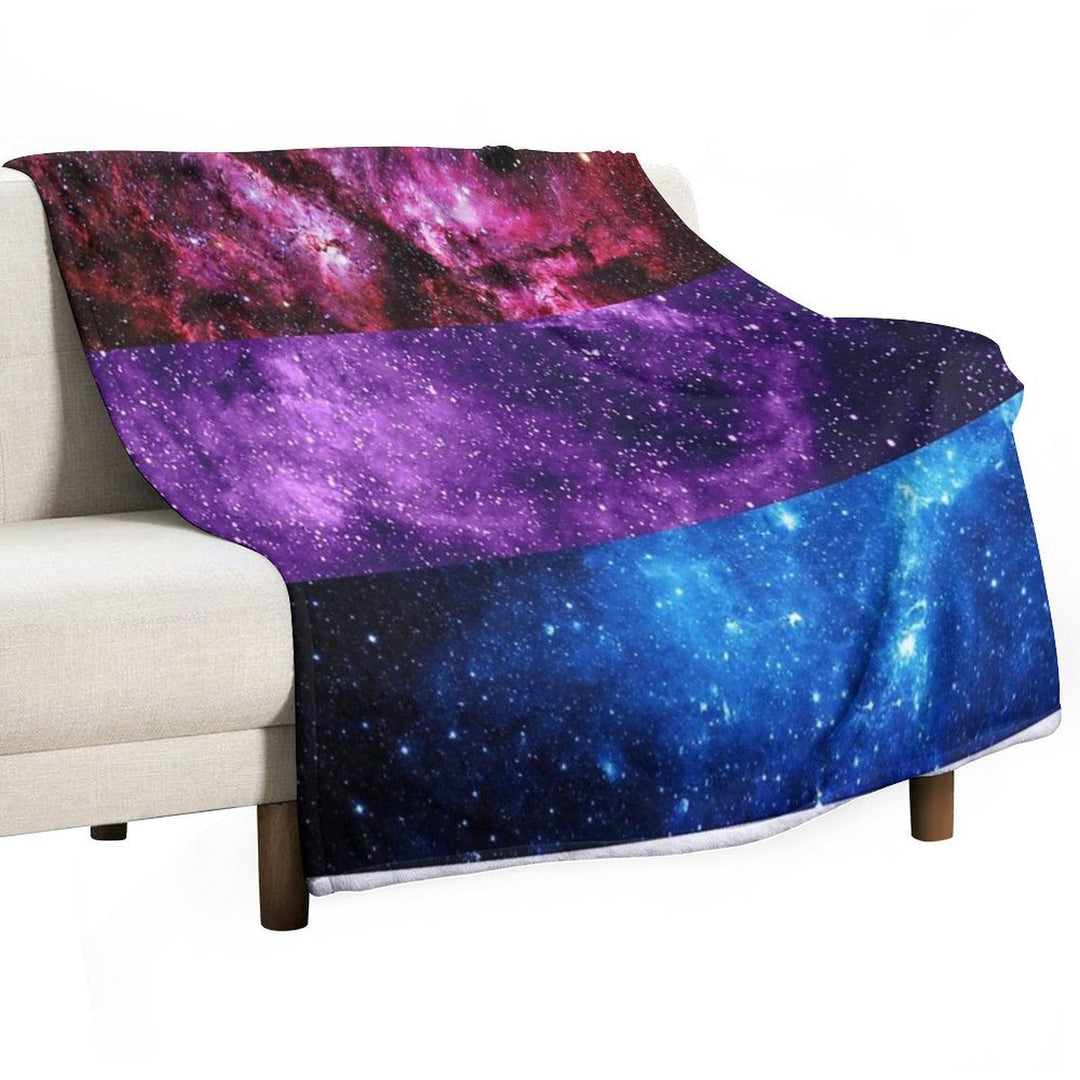 Bi Galaxy Multi-functional Throw Blanket